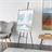 Black Metal Painter's Inspired 4 Tier Display Easel with Gold Accents