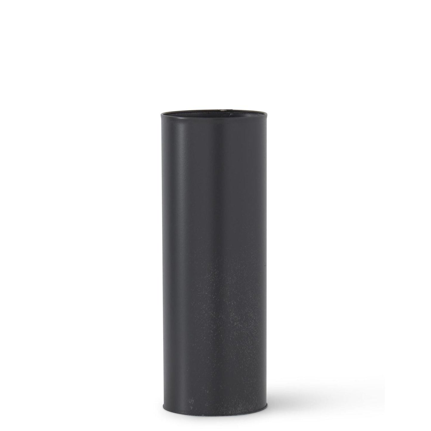 Black Tin Cylinder Vases