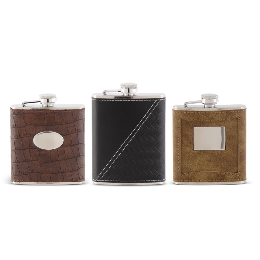 Assorted Leather Flasks