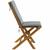 Teak Wood Outdoor Dining Chair with Cushions