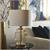 Gold Glass Table Lamp
