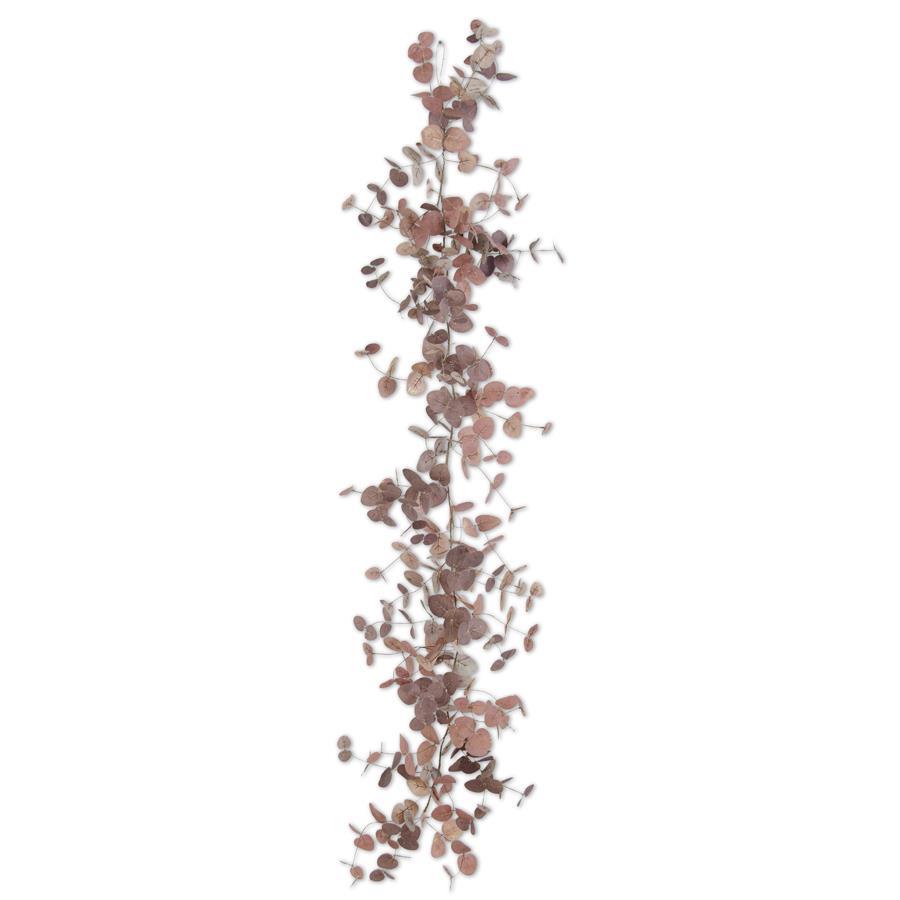 70 Inch Burgundy Two-Tone Eucalyptus Garland