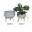 Grey MGO Contemporary Planter