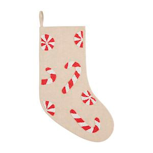 BEADED XMAS STOCKING