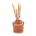 Large Terracotta Woven Vase