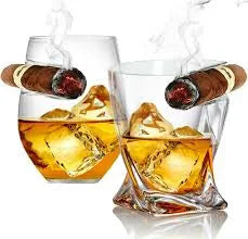 Cigar Holder Old Fashion Whickey Glass