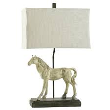 Horse Novelty Lamp w/ linen shade
