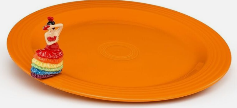 NF Fiesta Tray w/ lady charm