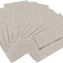 Natural Sq Napkin NO Hemstitch 20"