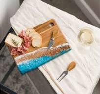 Small Ocean Arcylic Cheese Board
