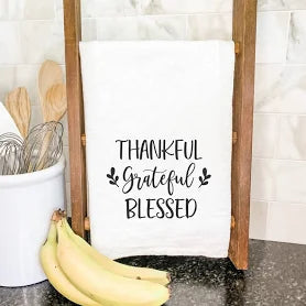 Thankful Grateful Blessed Towel