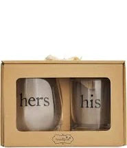 His & Hers Glass Set
