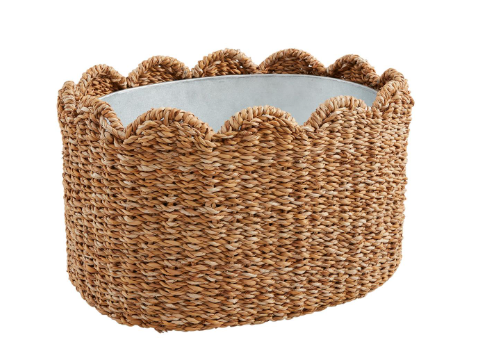 WOVEN SCALLOP PARTY TUB