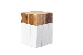 Square Mod Block Stool White