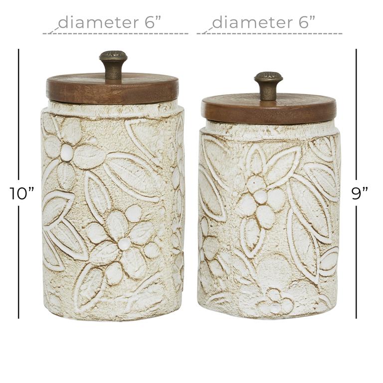 White Ceramic Handmade Jar