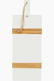 White Rectangle Mod Charcuterie Board: Small