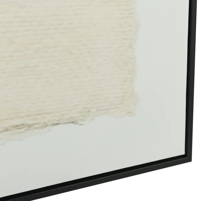 Set of 3 Black & Beige Canvas Art