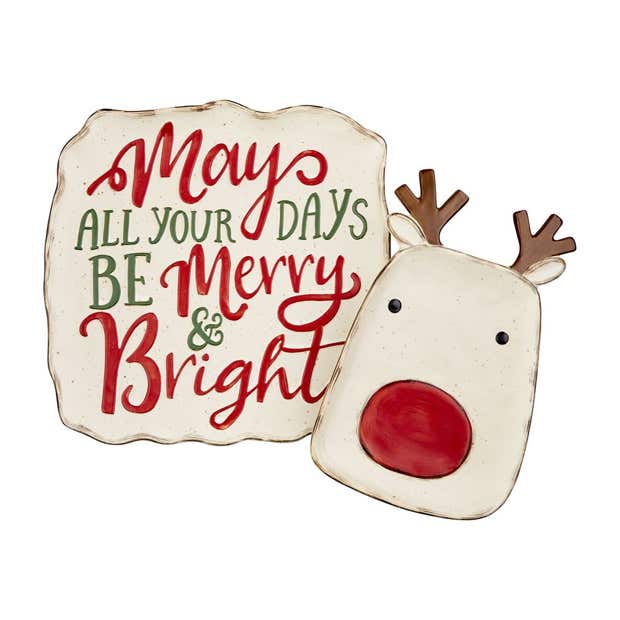 Merry and Reindeer Platter Set