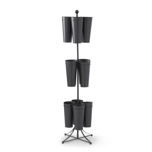 Black Metal Round Floral Stem Display