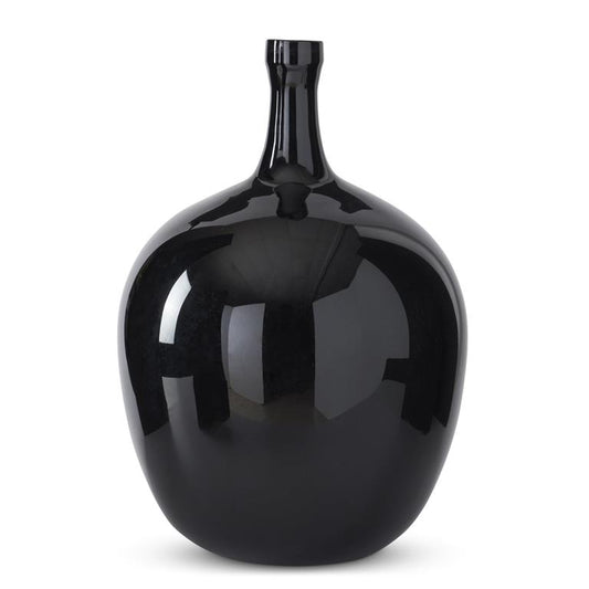 24.5 Inch Black Long neck Vase