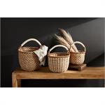 Cream/Natural Woven Basket Set