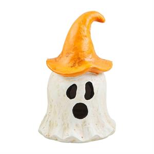 Orange Ghost Papier-Mâché Lantern