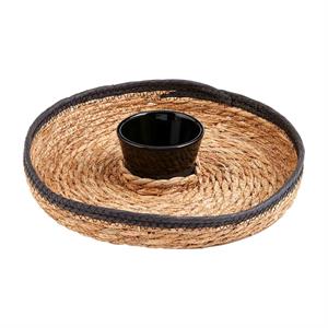 Black/Natural Chip & Dip Basket Set