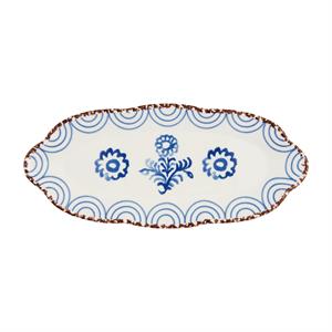 Three Blue Floral Everything Plate