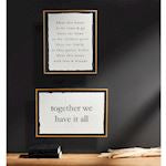 Together We Have It All Brass Plaque