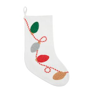 BEADED XMAS STOCKING