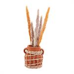 Small Terracotta Woven Vase