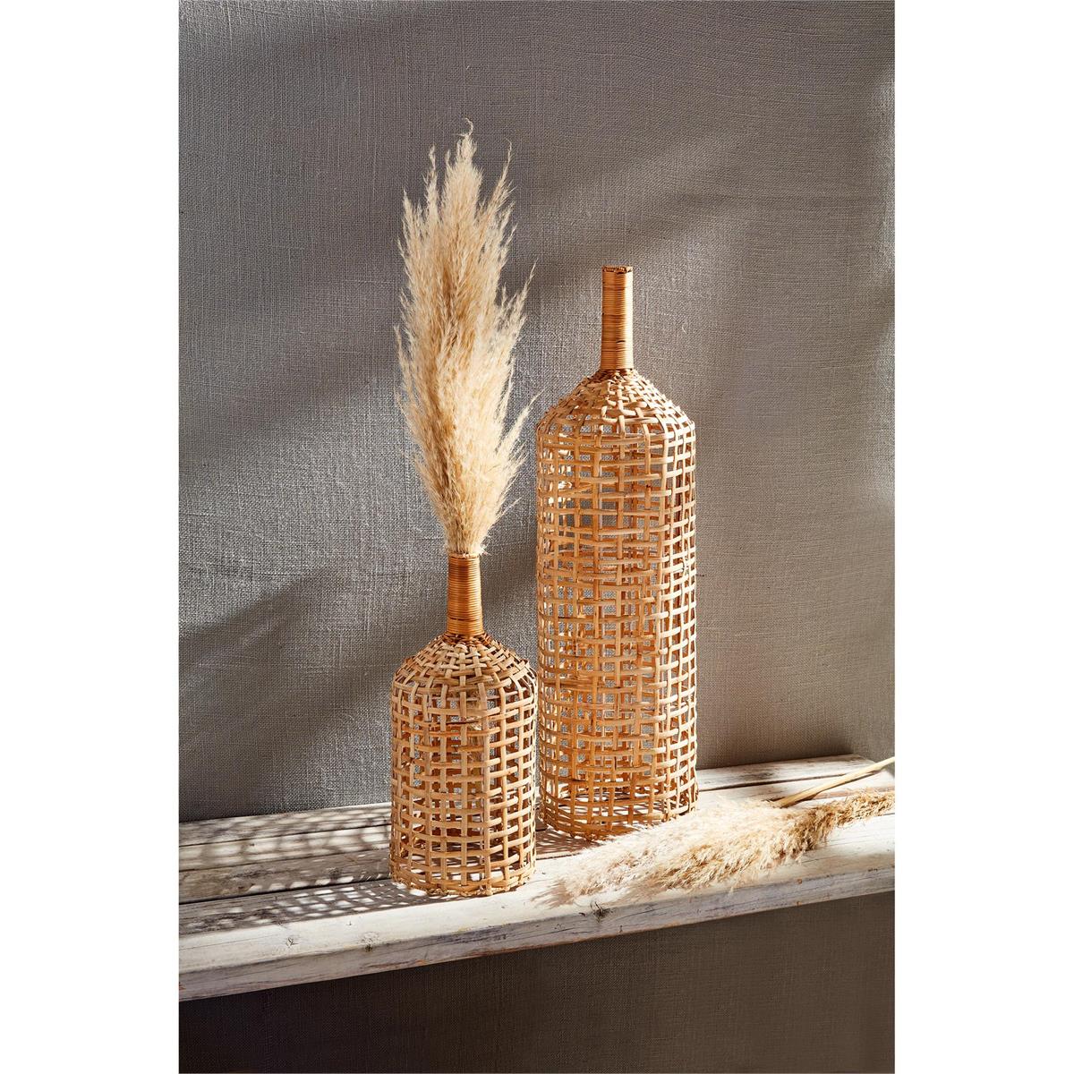 Set of 2 Woven Vases