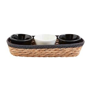 Black/Natural Dip Basket Set