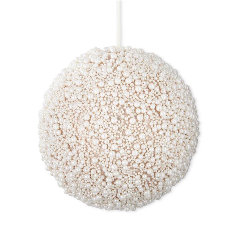 10 Inch Gold Glittered & Multi Size Pearl Beads