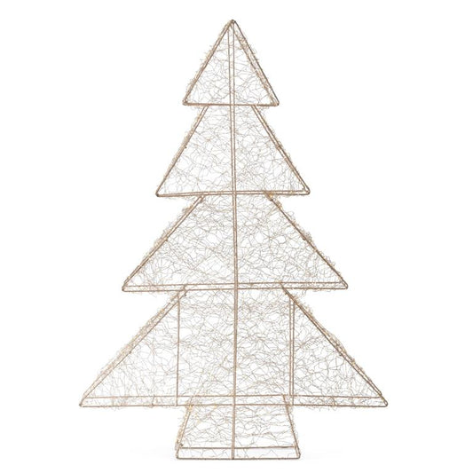 39 Inch Electric LED Silver Christmas Tree