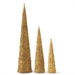 Gold Wire Lace Cone Trees