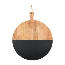 Black Large Round Board