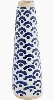 Blue Flower Slim Stem Vase