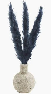 Blue Pampas Vase