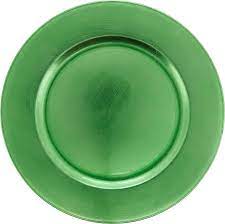 Classic Design Charger Plate  - Green