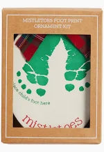 FOOTPRINT ORNAMENT-MISTLETOE