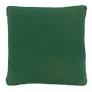 Green Pillow with Check Piping - Poly Filled  18 x 18