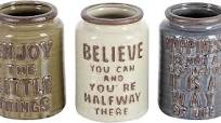 Multi Colored Ceramic Vintage Decorative Jars