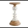 Rustic Wooden Candlestick Sm