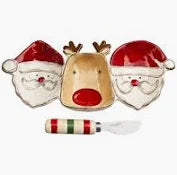 Santa & Reindeer Triple Dip Set