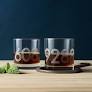 Zip Code Etched Whiskey Glass