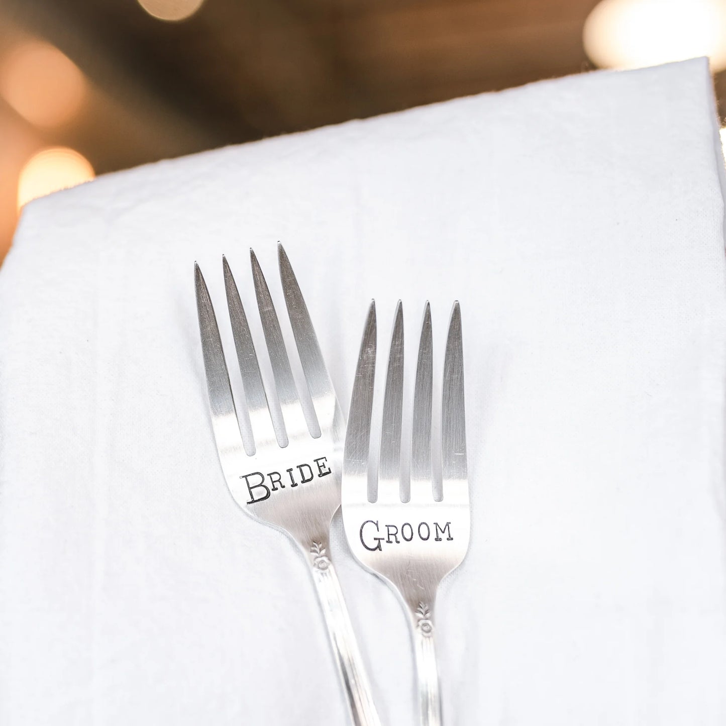 Bride & Groom Fork Set