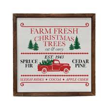 Christmas Truck Sign 10x10