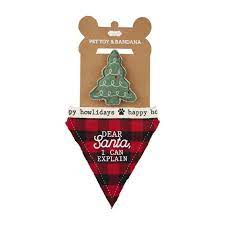 Deer Santa Bandanna Set