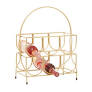 Gold Metal Wine Rack